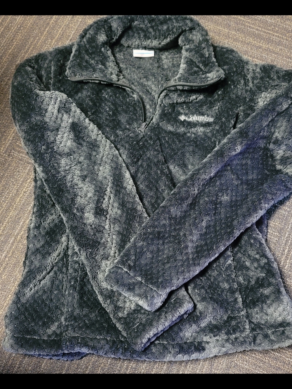 Columbia Plush Quarter-Zip Fleece Jacket - Charcoal
